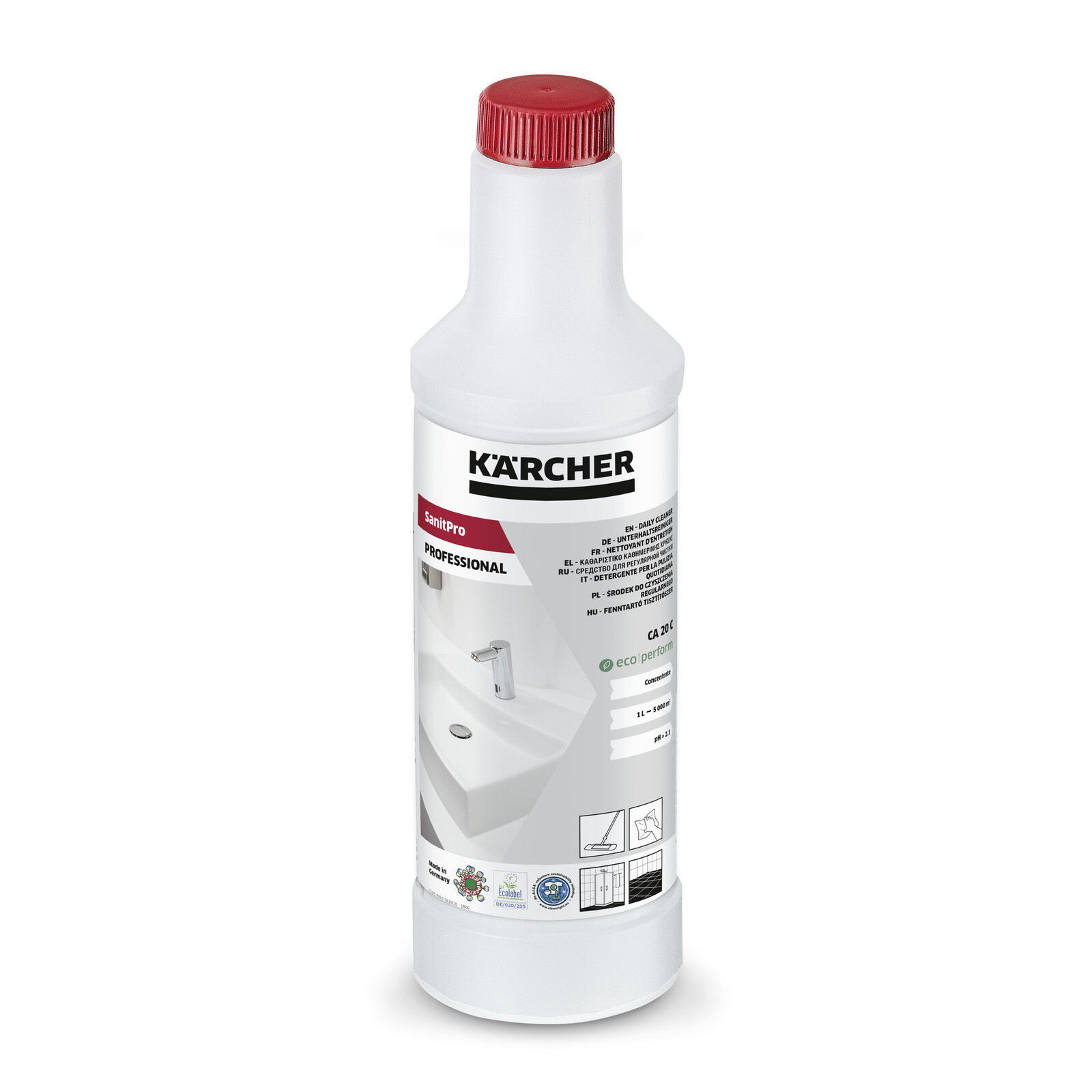 Kärcher Prázdná láhev SanitPro, Everyday Cleaner CA 20 C-D eco!perform, 0,5 l