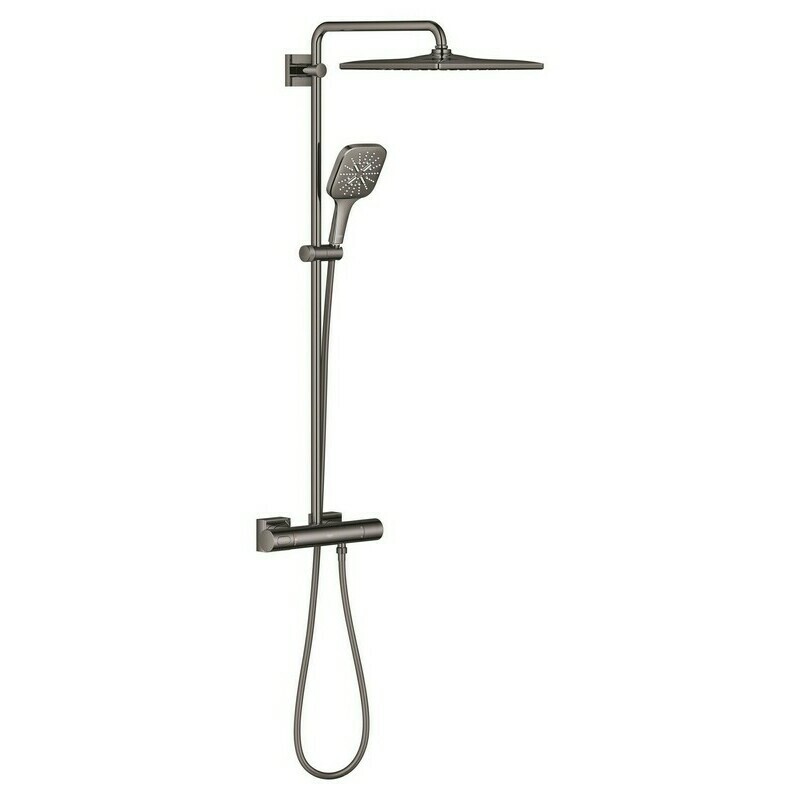 Systém sprchový termostatický Grohe Rainshower SmartActive 310 Cube Hard Graphite