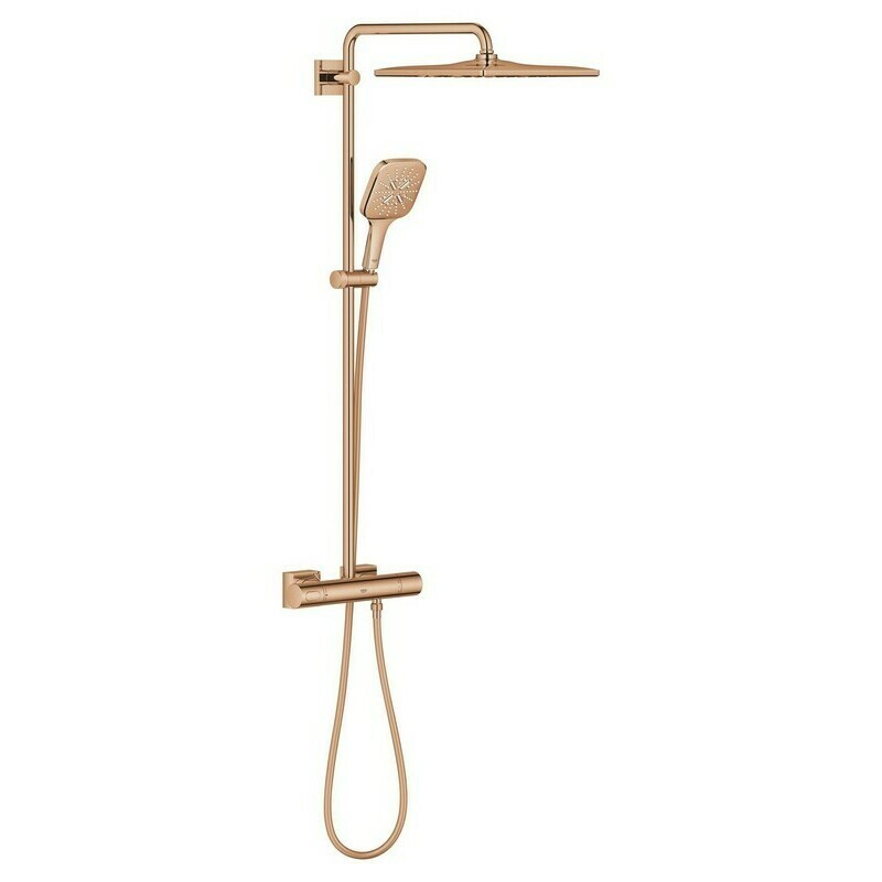 Systém sprchový termostatický Grohe Rainshower SmartActive 310 Cube Warm Sunset