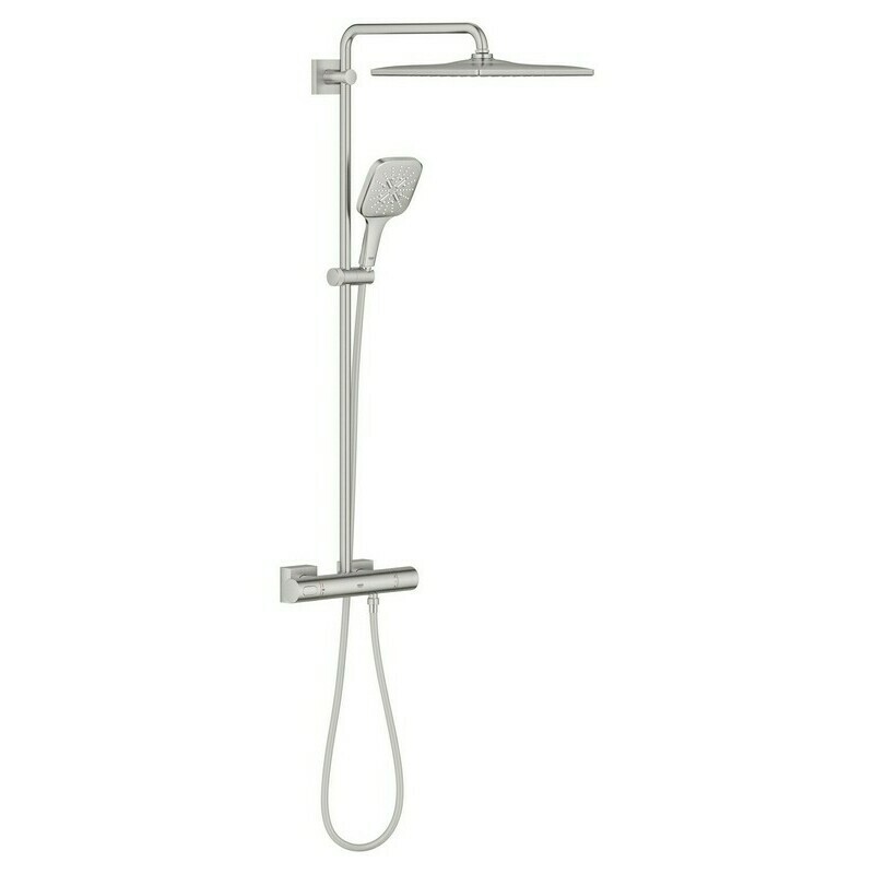Systém sprchový termostatický Grohe Rainshower SmartActive 310 Cube SuperSteel