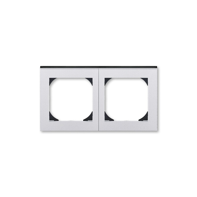 ROZBALENO Rámeček 2nás 55x55 LEVIT titan/kouř.č ABB