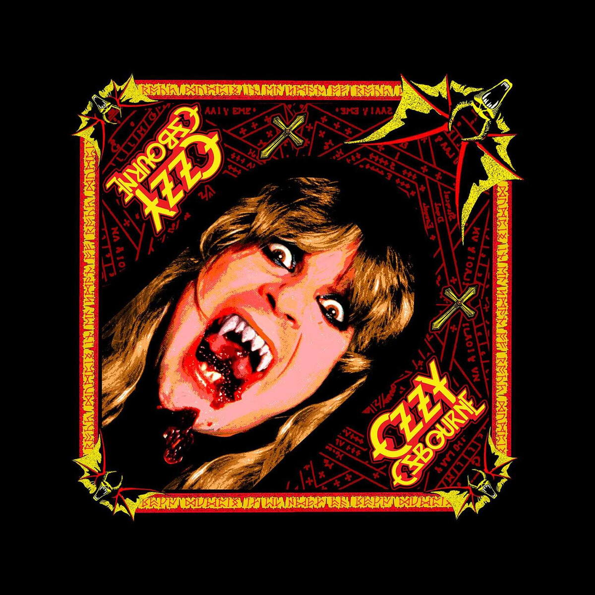 šátek OZZY OSBOURNE - SPEAK OF THE DEVIL - černý - RAZAMATAZ