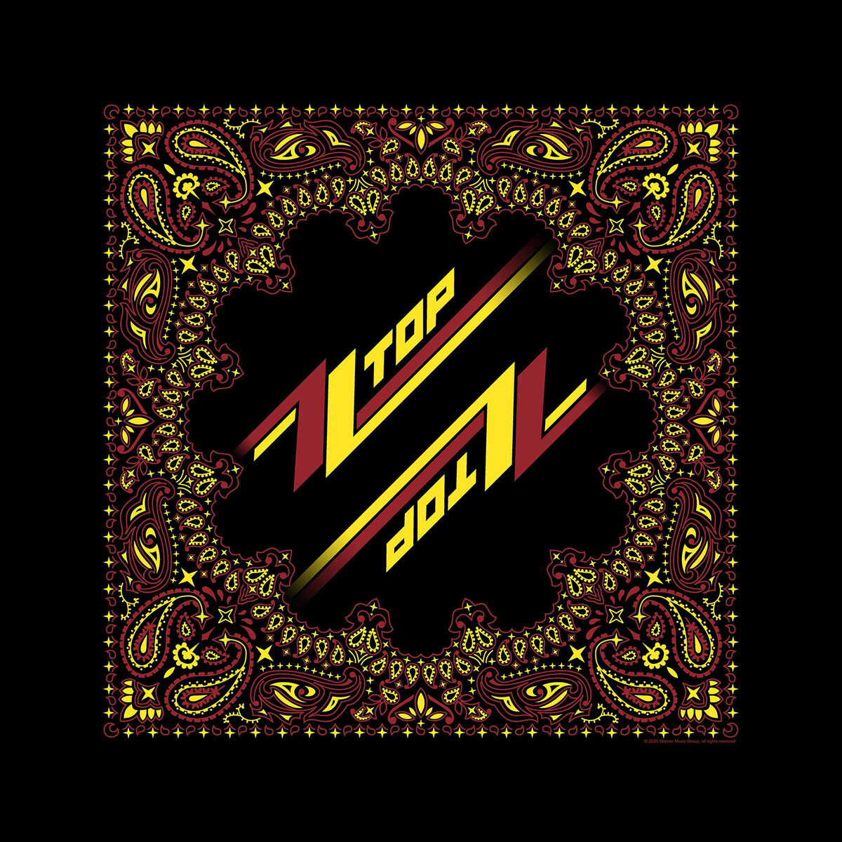 šátek ZZ TOP - LOGO - černý - RAZAMATAZ