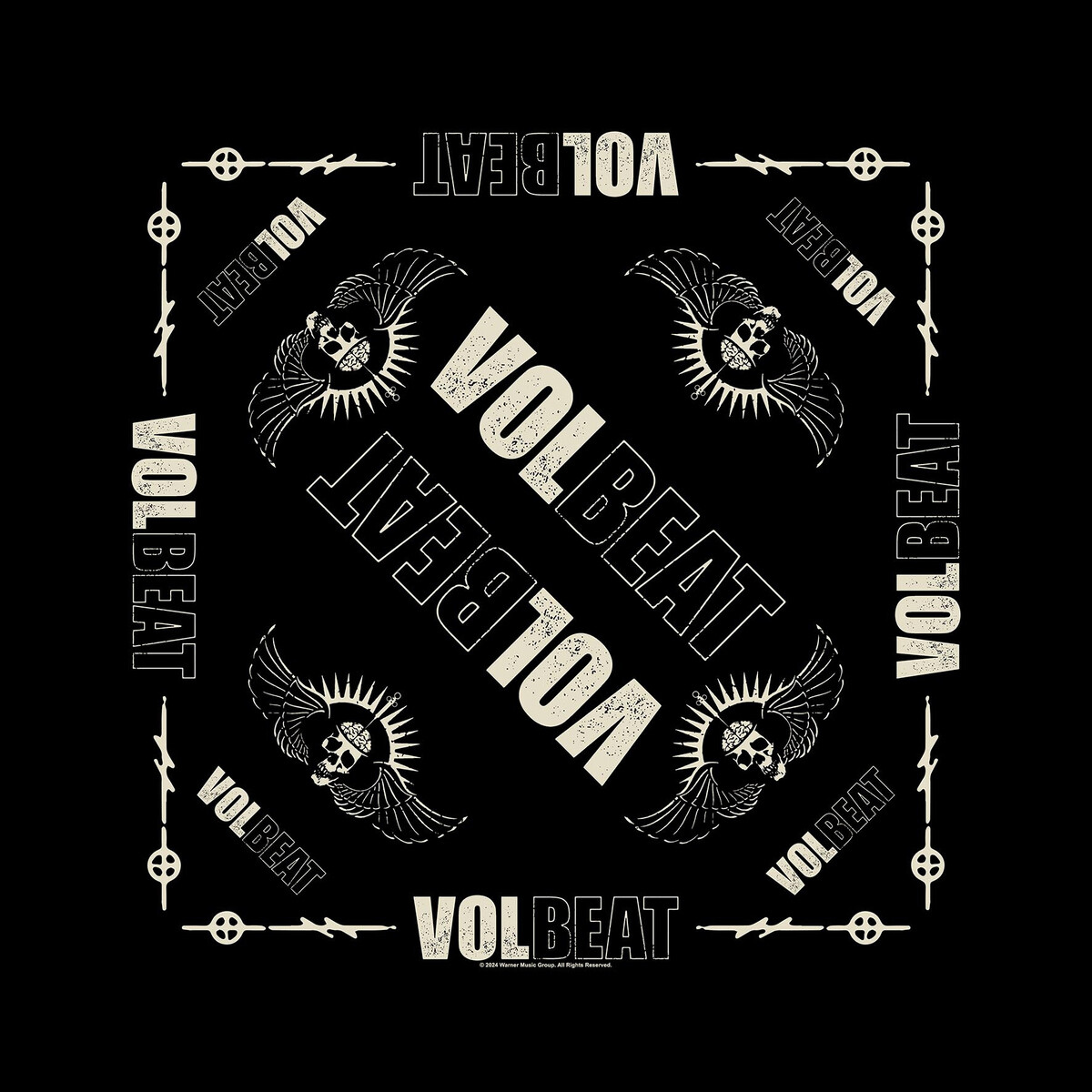 šátek VOLBEAT - LOGO - černý - RAZAMATAZ