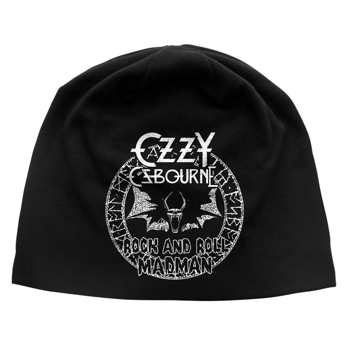 beanie čepice OZZY OSBOURNE - ROCK N ROLL MADMAN - černá - RAZAMATAZ