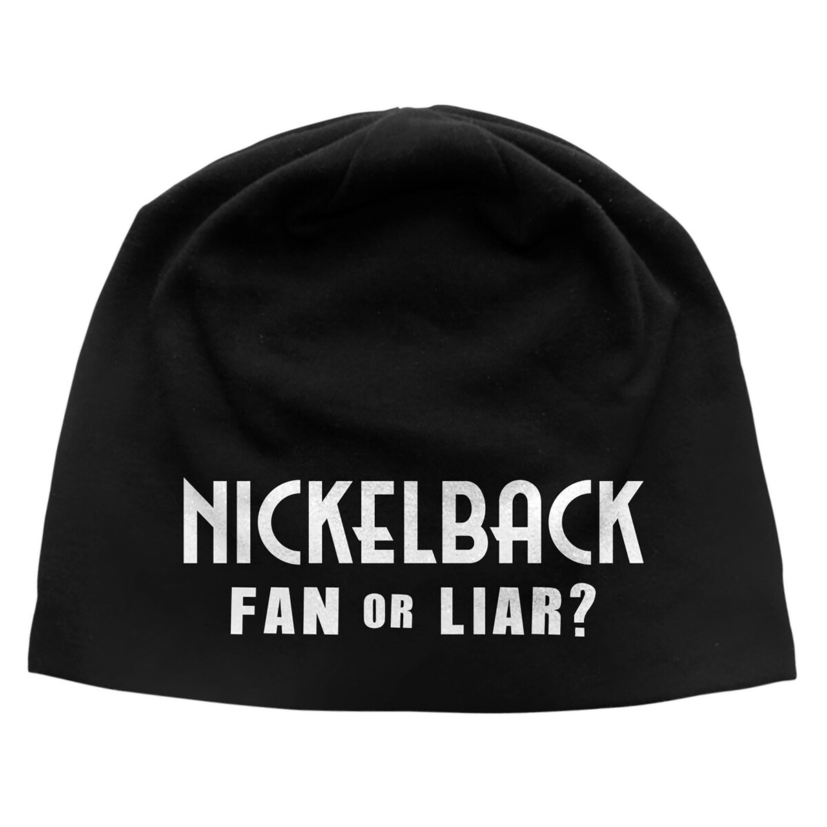 beanie čepice NICKELBACK - FAN OR LIAR - černá - RAZAMATAZ