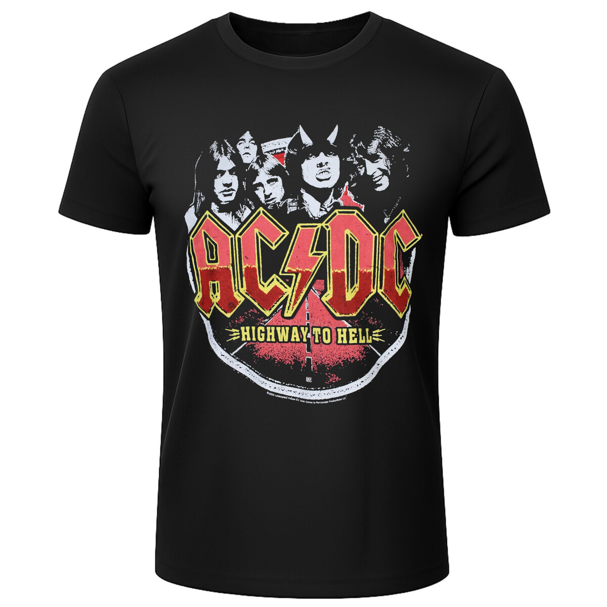 pánské tričko AC/DC - Highway To Hell New - černé - LOW FREQUENCY S
