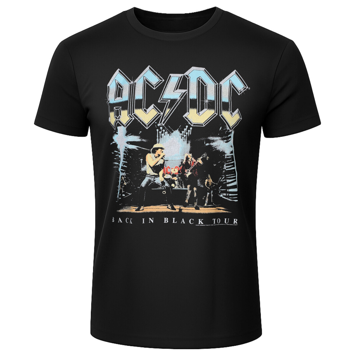 pánské tričko AC/DC - Back In Black Tour - černé - LOW FREQUENCY S