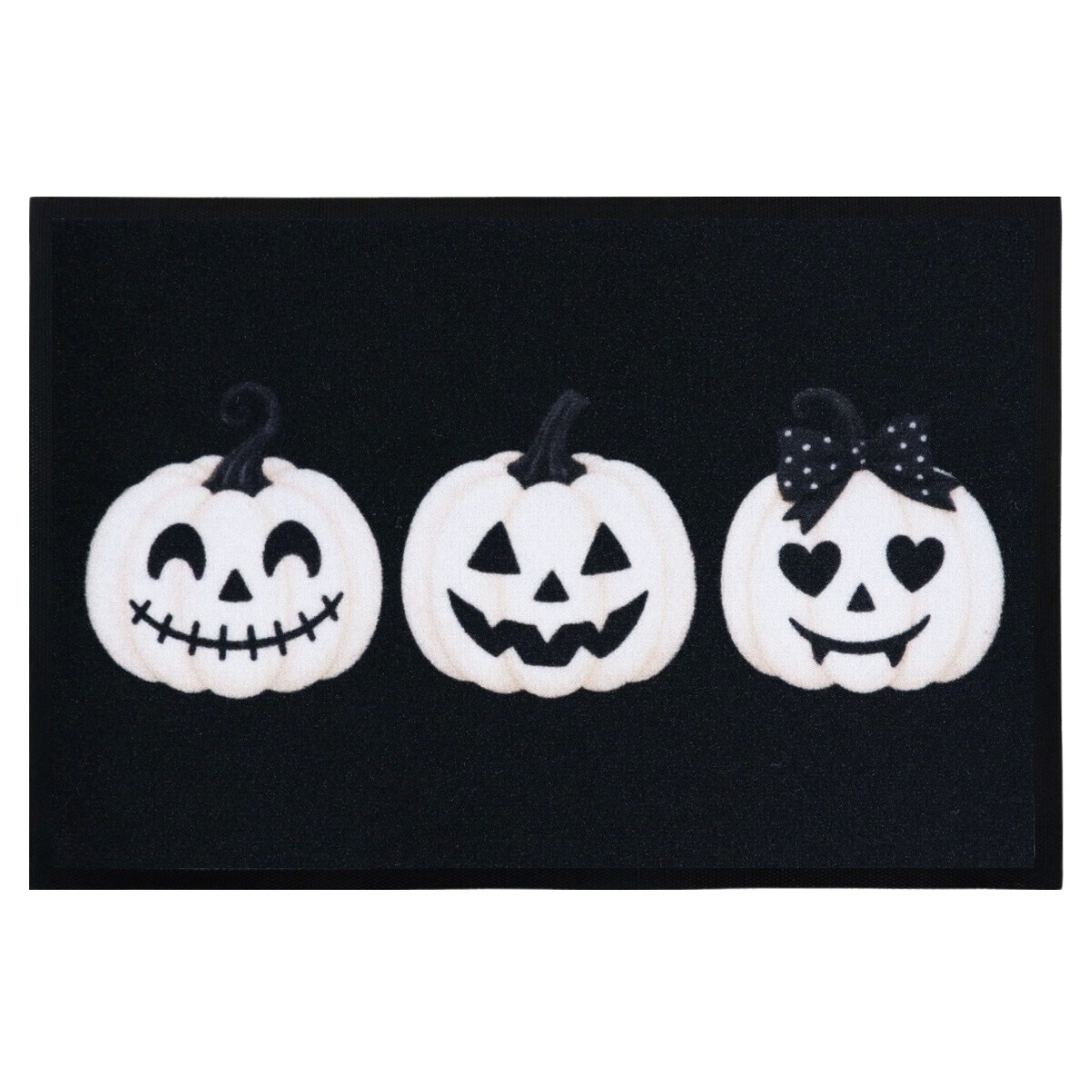 Rohožka Tři halloweenské dýně 40x60 cm, 40x60, černá, Mercury Flooring