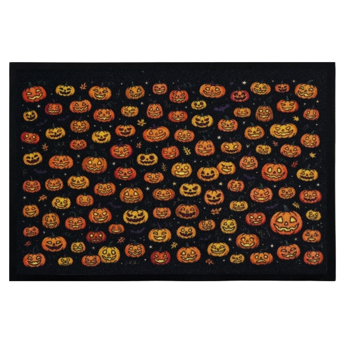 Rohožka Halloweenský dýňobraní 40x60 cm, 40x60, černá, Mercury Flooring
