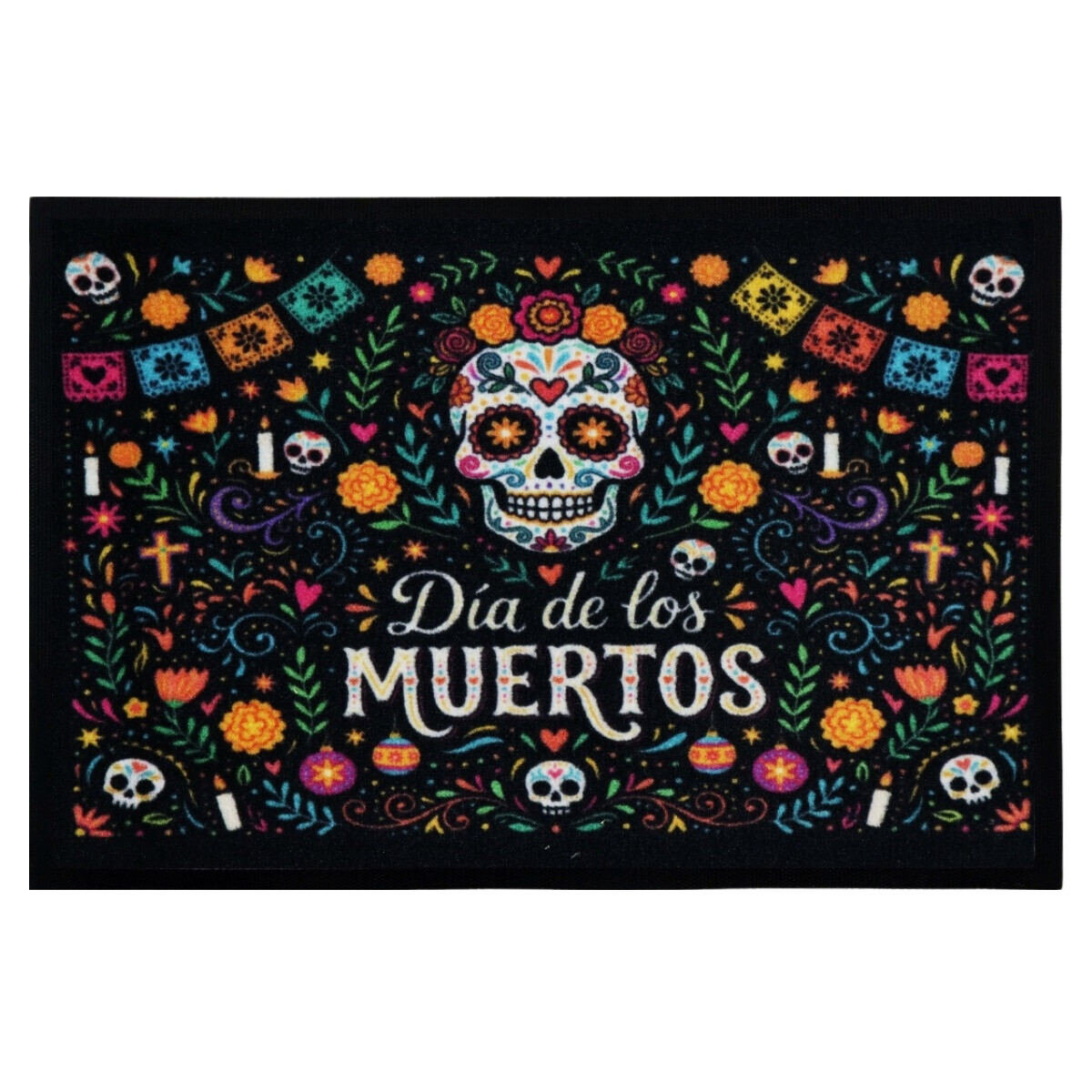 Rohožka Día de los Muertos 40x60 cm, 40x60, černá, Mercury Flooring