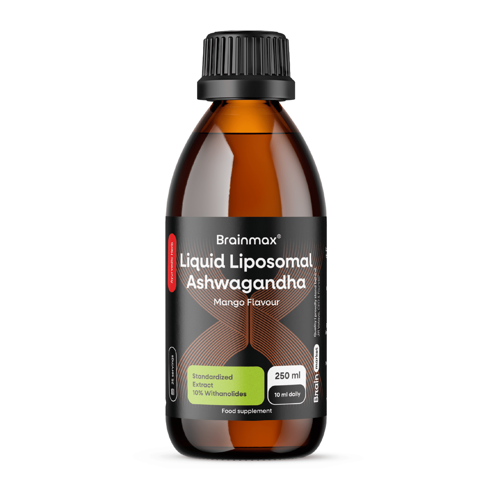 BrainMax® Liquid Liposomal Ahwagandha, Mango, 250 ml