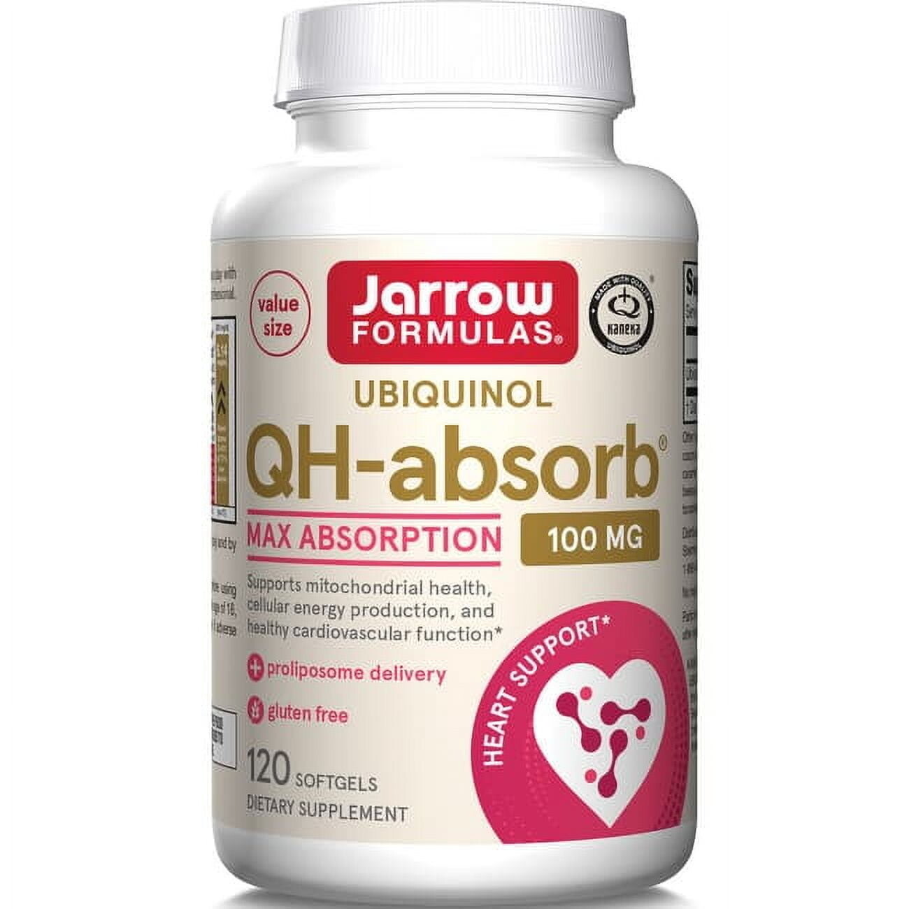 Jarrow Formulas Ubichinol QH-absorb, 100 mg, 120 softgelových kapslí