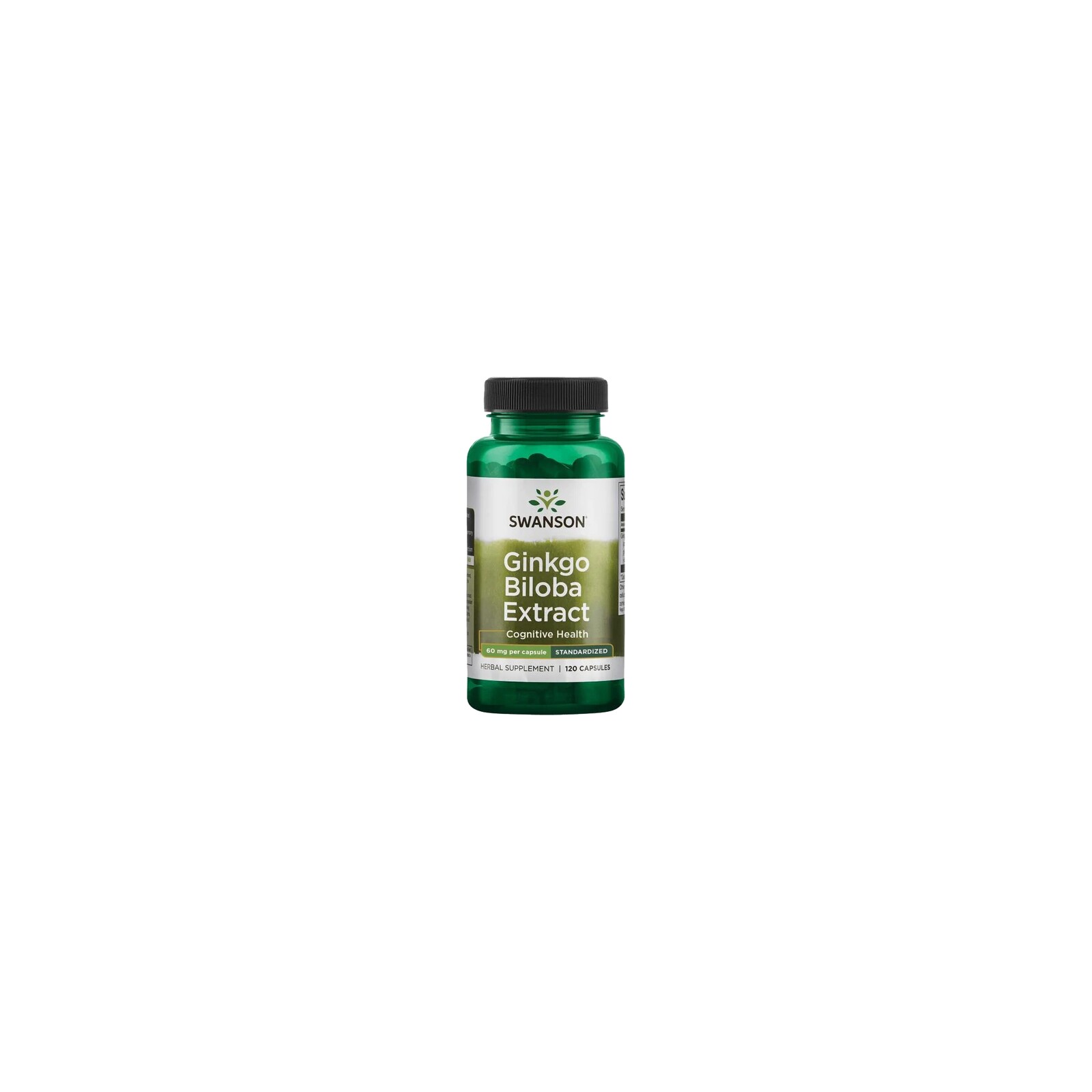 Swanson Extrakt z ginkgo biloby, 60 mg, 120 kapslí