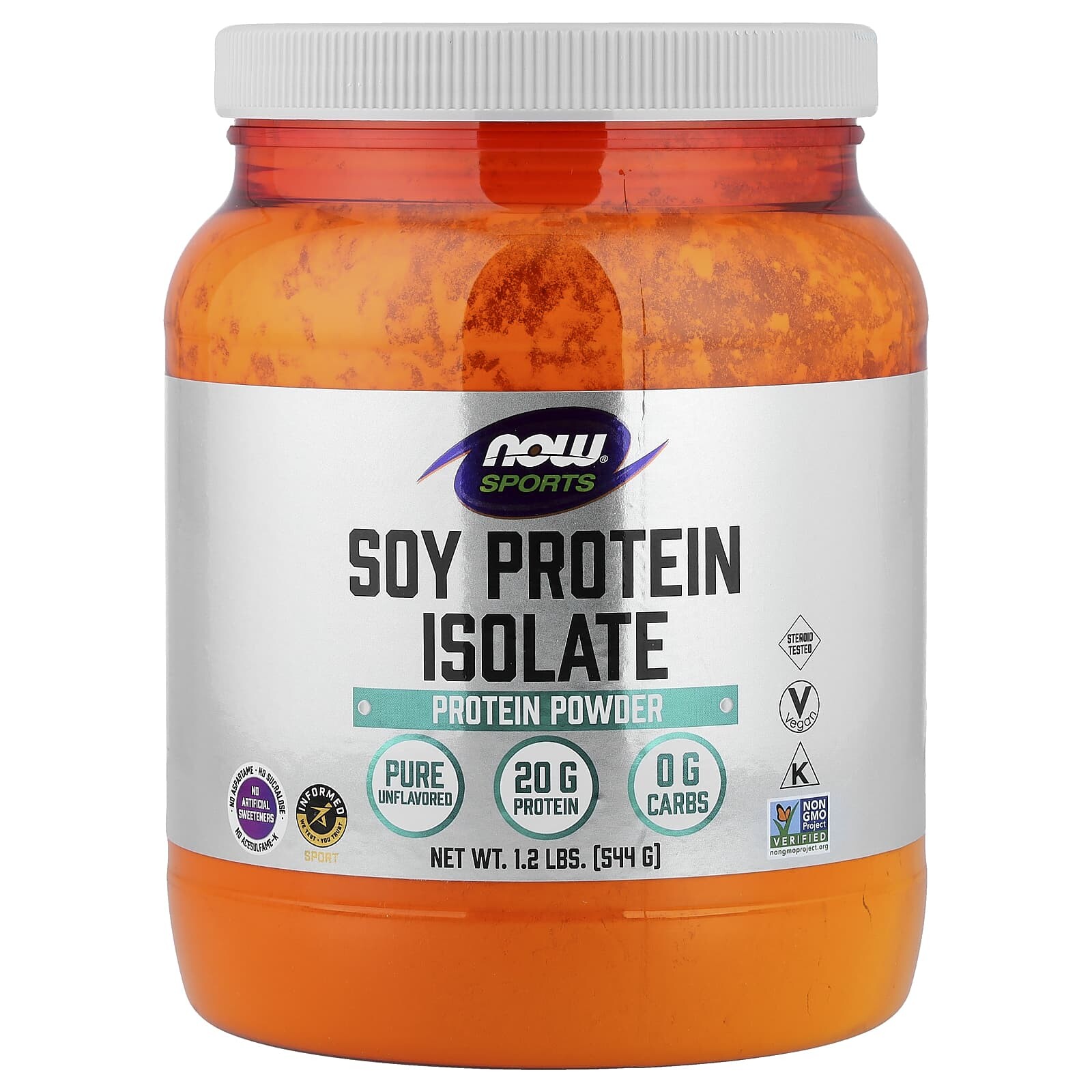 Now® Foods NOW Sójový proteinový izolát, bez příchuti, 544 g