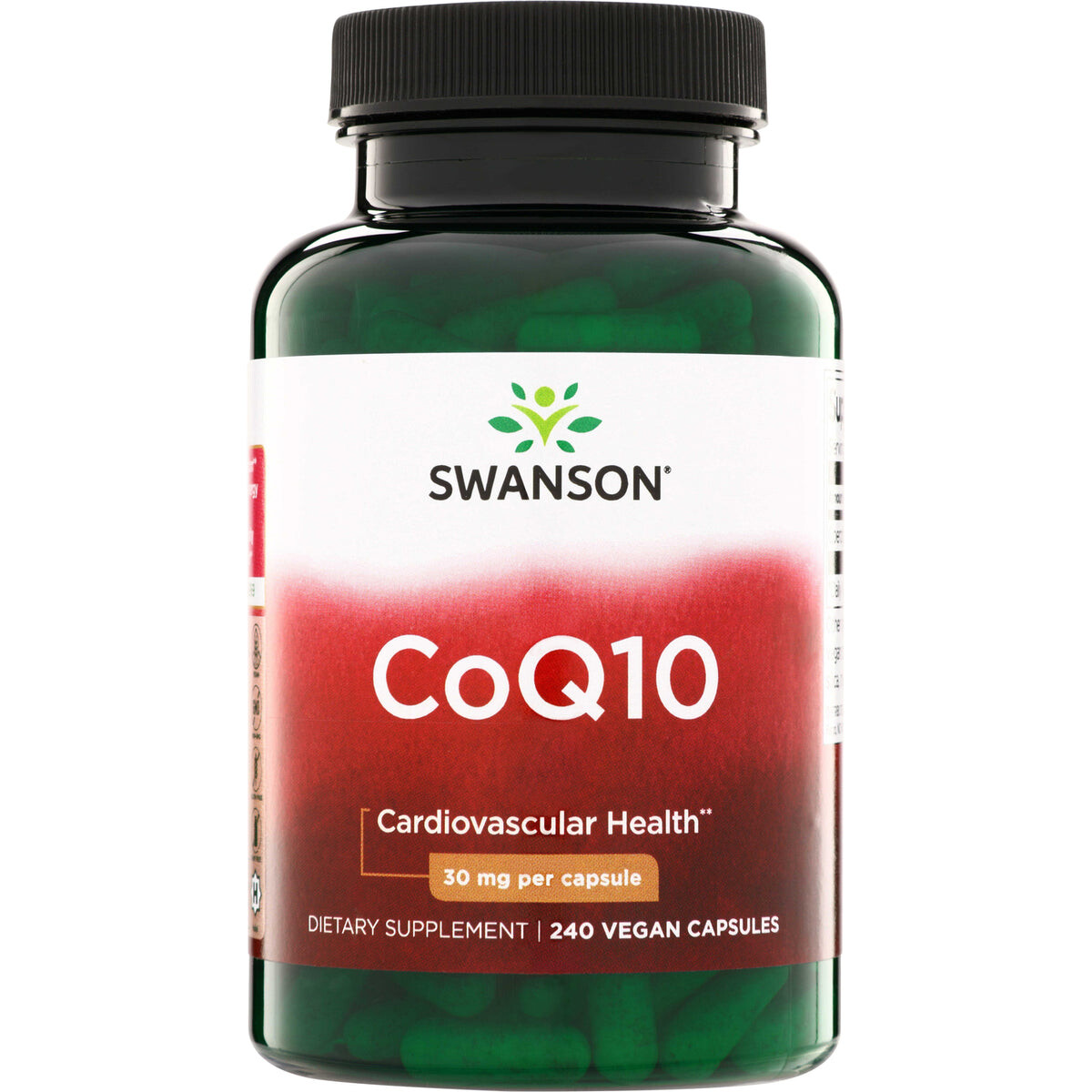 Swanson CoQ10, 30 mg, 240 rostlinných kapslí