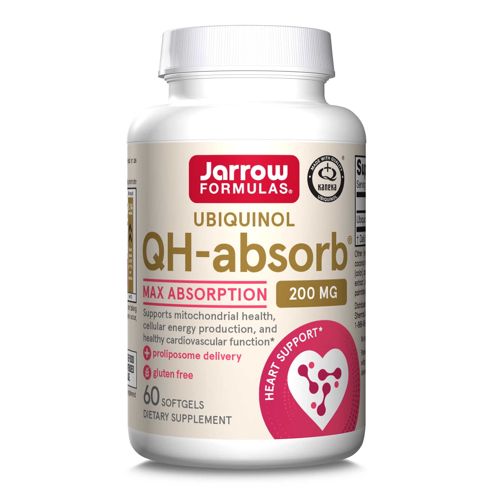 Jarrow Formulas Ubichinol QH-absorb, 200 mg, 60 softgelových kapslí
