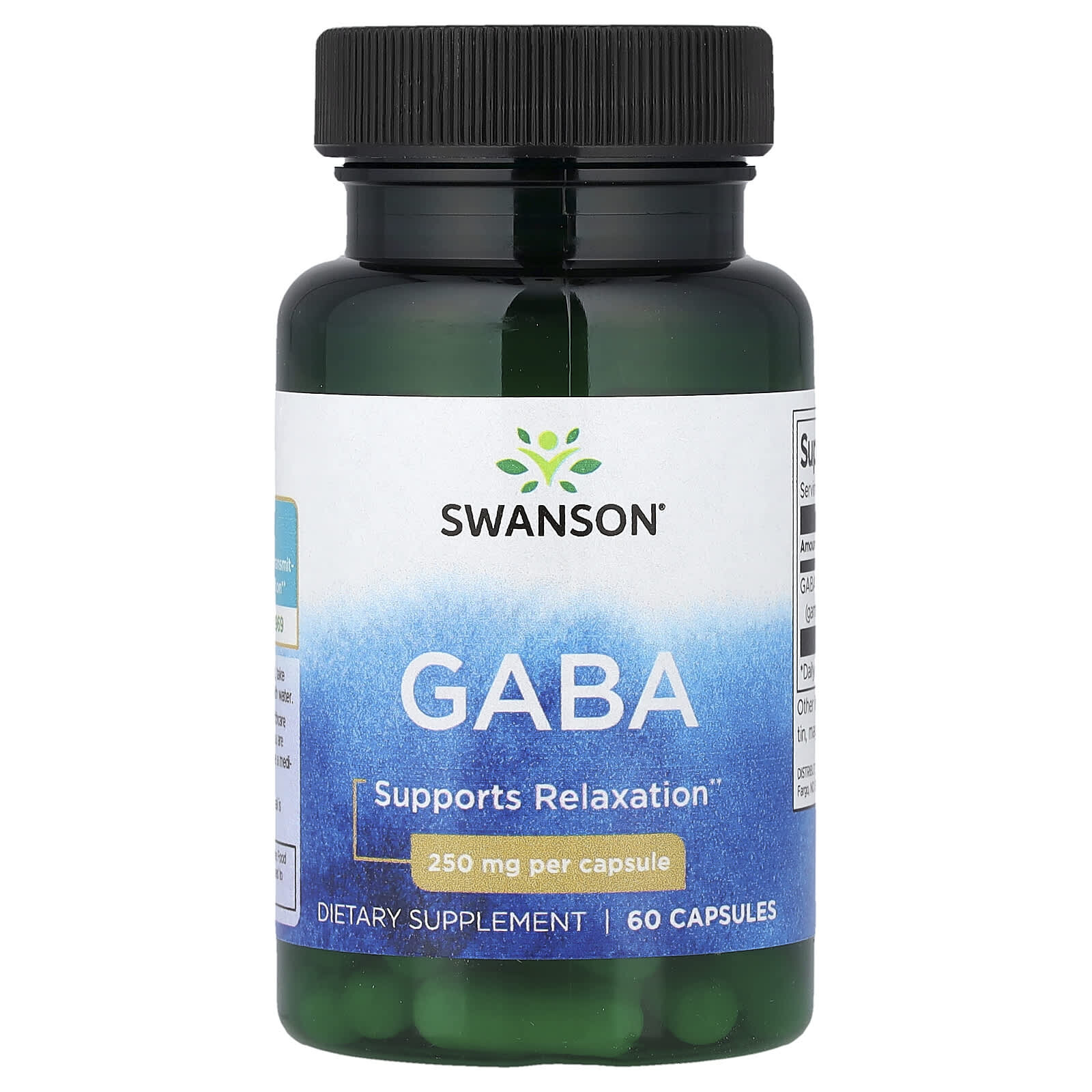Swanson GABA, 250 mg, 60 kapslí