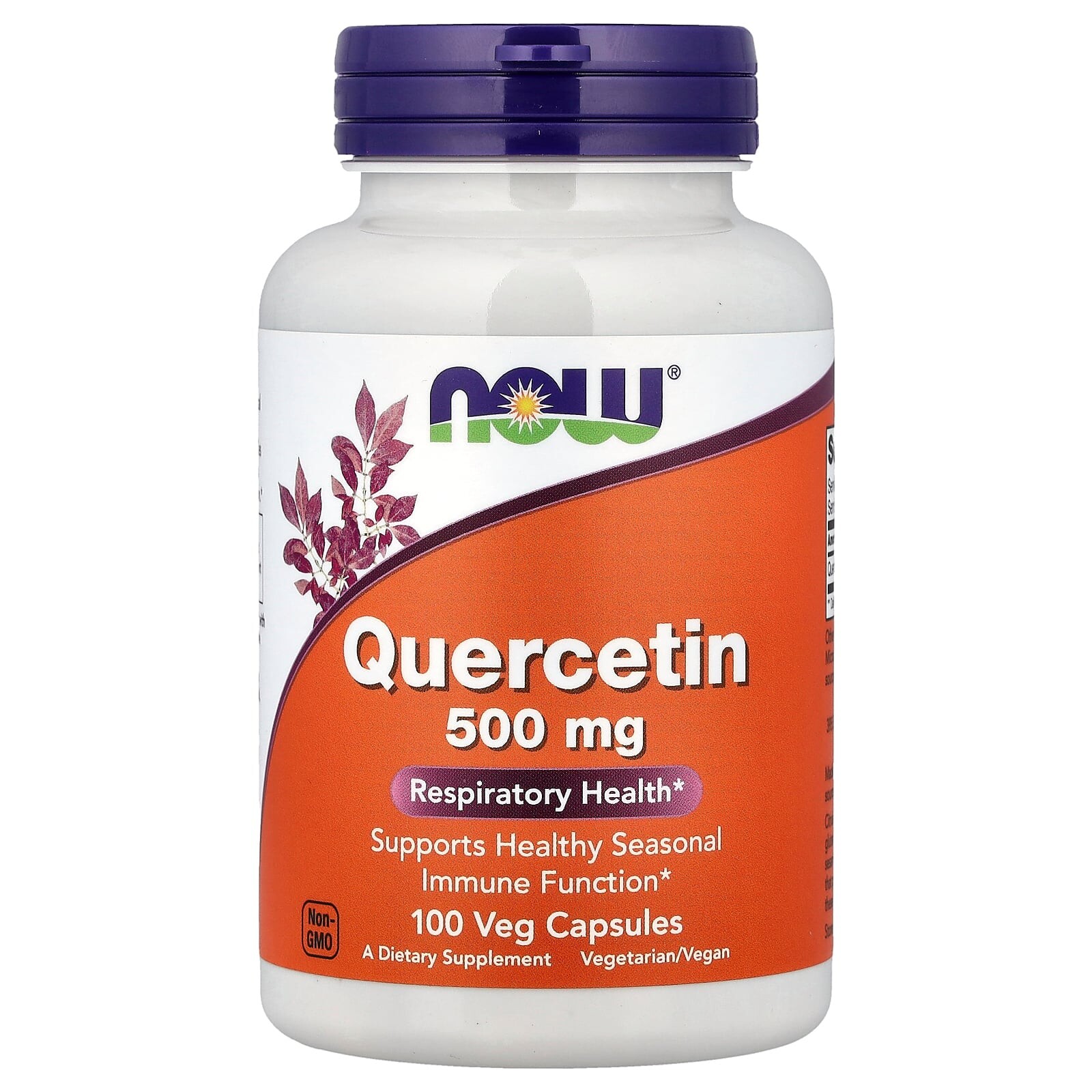 Now® Foods NOW Quercetin, 500 mg, 100 rostlinných kapslí