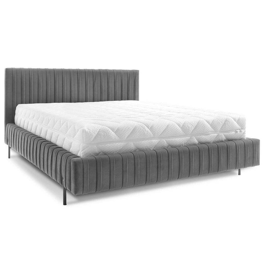 Petits-meubles BOXSPRING POSTEL 160/200 Ori Tmavě šedá