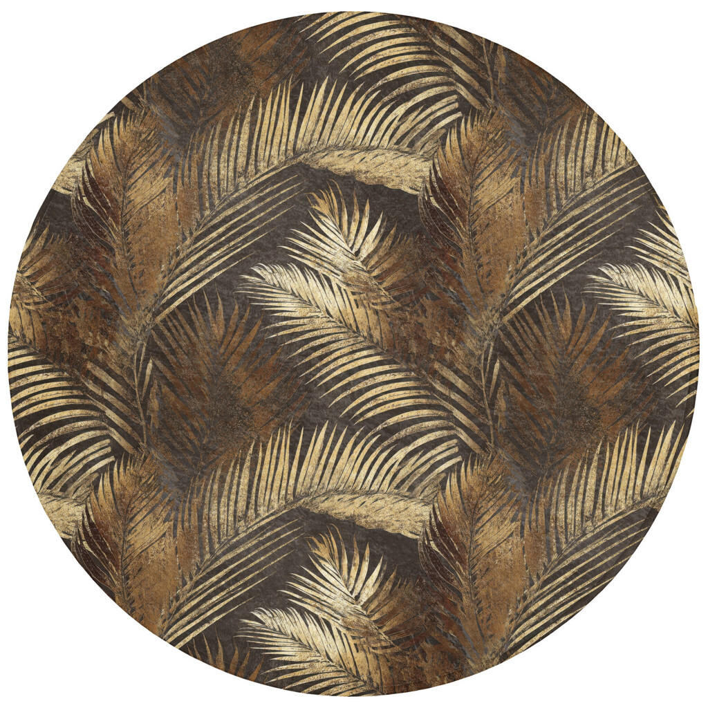 OnlyWow KOUPELNOVÁ PŘEDLOŽKA Tropical - Listy - zlaté 70x70 cm