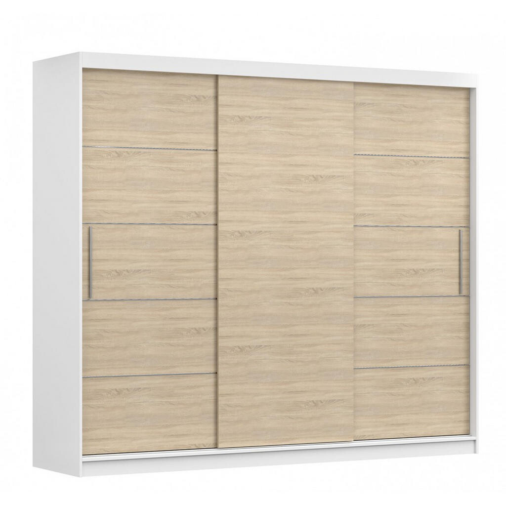 imoebel24 SKŘÍŇ s otočnými dveřmiAlba II 250 cm 250/218/61 cm, 3dveřová, dub sonoma