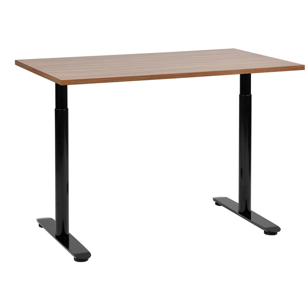 Beliani PSACÍ STŮL hnědočerný 120/72 cm manuální výškově nastavitelný Destin IV
