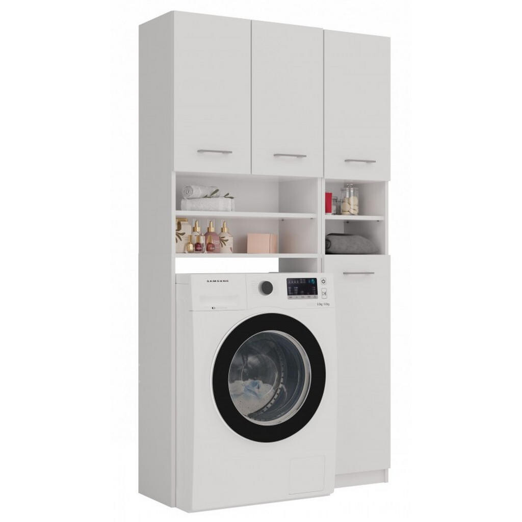 RAUMHIRSCH FURNITURE SKŘÍŇ NA PRAČKU Sada koupelnových skříněk bílá 96/180/30