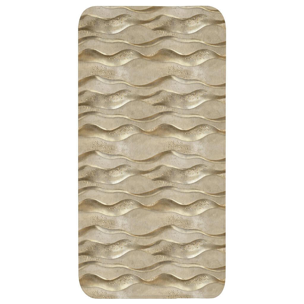 OnlyWow KOUPELNOVÁ PŘEDLOŽKA Vlny - vzor - zlaté 60x120 cm