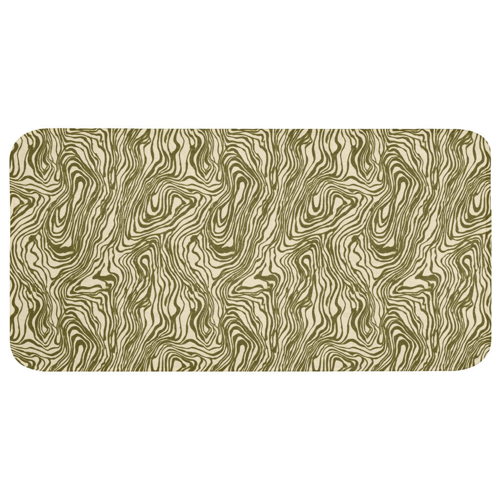 OnlyWow KOUPELNOVÁ PŘEDLOŽKA Abstraktní - Mramor - Zelený 120x60 cm