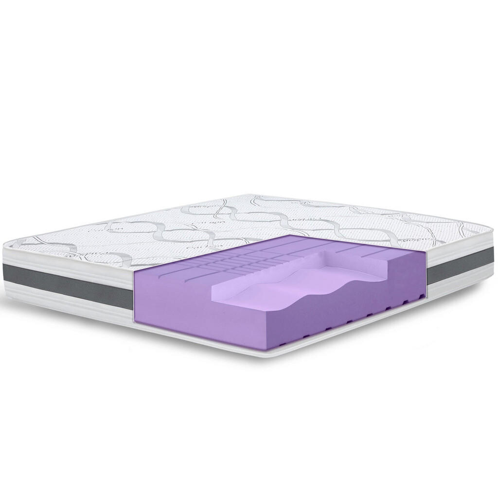 The White Stone ORTOPEDICKÁ Matrace 180x195 cm Střední Tvrdost ; Výška 25 cm ; Hypoalergenní a Prodyšná Tkanina ; Ergonomické a Samotvarující Vlastnos
