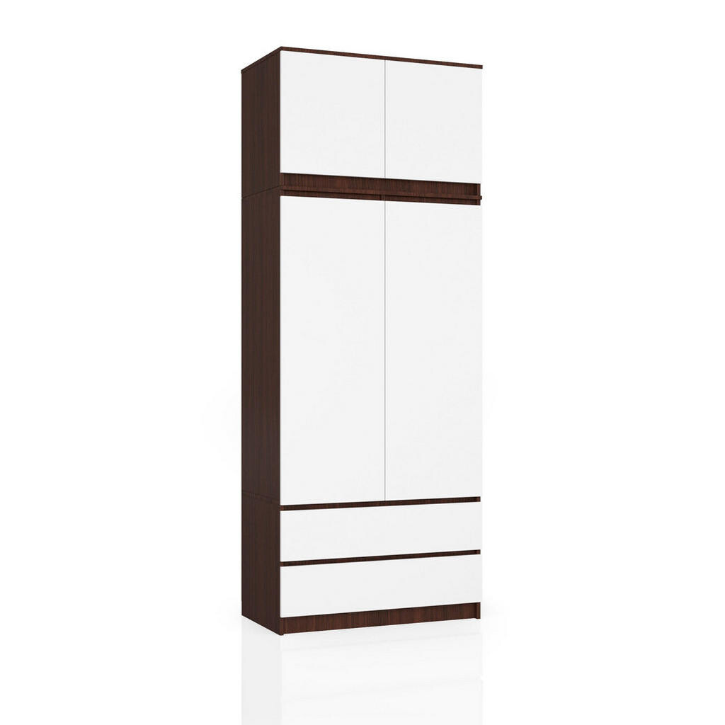 RAUMHIRSCH FURNITURE ŠATNÍK Tmavě hnědý, bílý 234/90/51