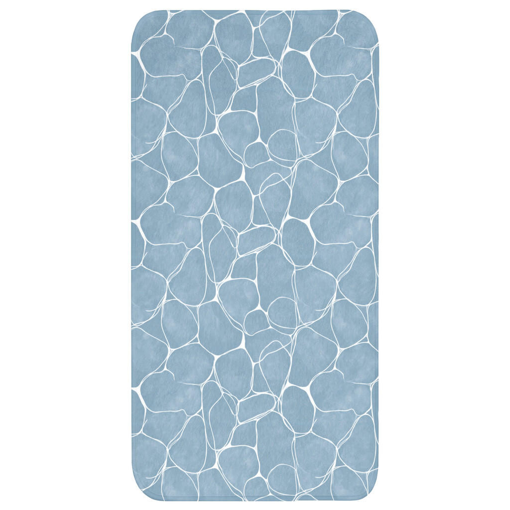 OnlyWow KOUPELNOVÁ PŘEDLOŽKA Organic - vzor - modrá 60x120 cm