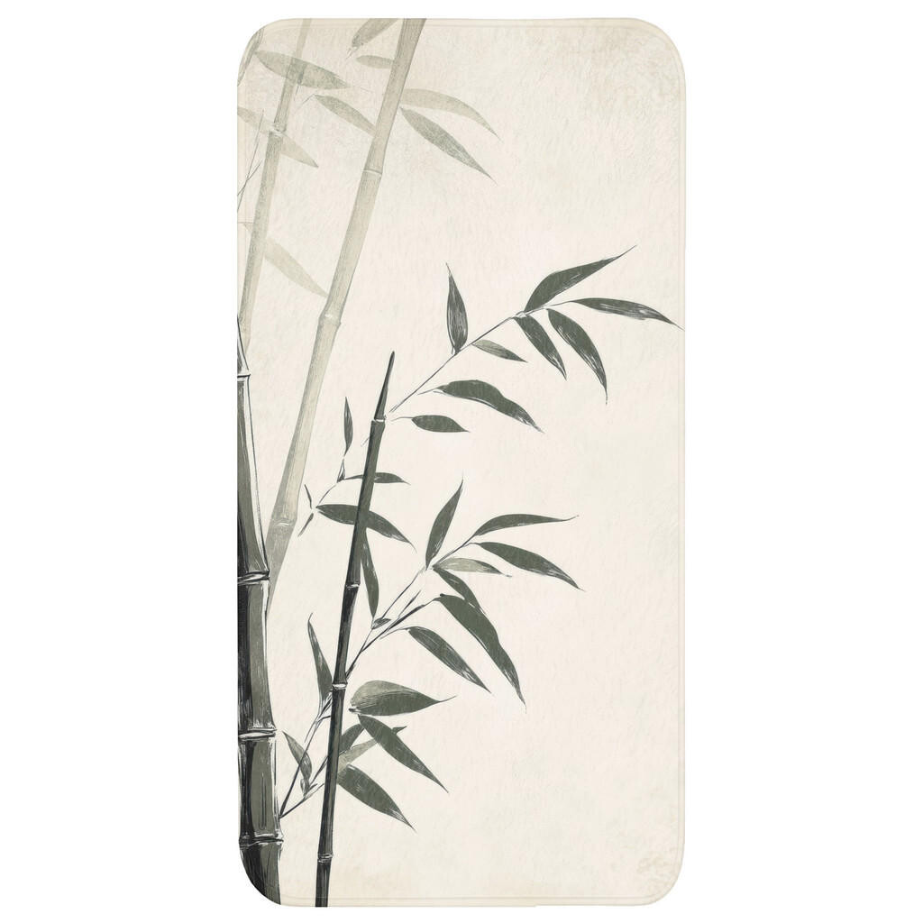 OnlyWow KOUPELNOVÁ PŘEDLOŽKA Japandi - Bambus - béžová 60x120 cm