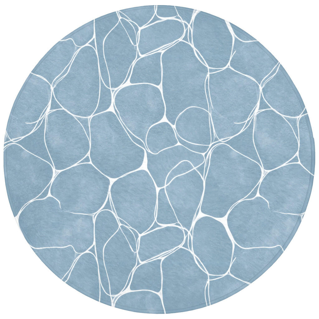 OnlyWow KOUPELNOVÁ PŘEDLOŽKA Organic - vzor - modrá 70x70 cm