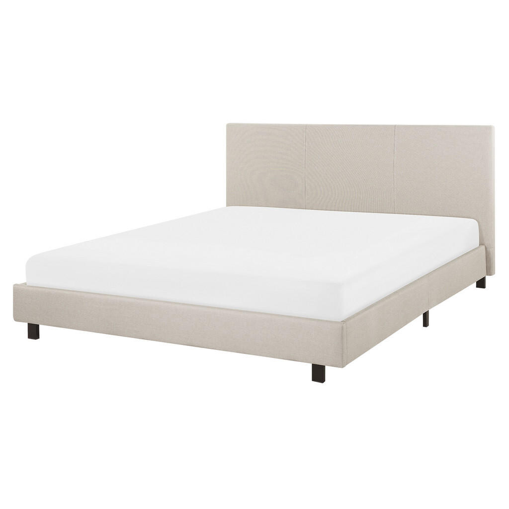 Beliani ČALOUNĚNÁ POSTEL 160/200 cm Béžová Albi
