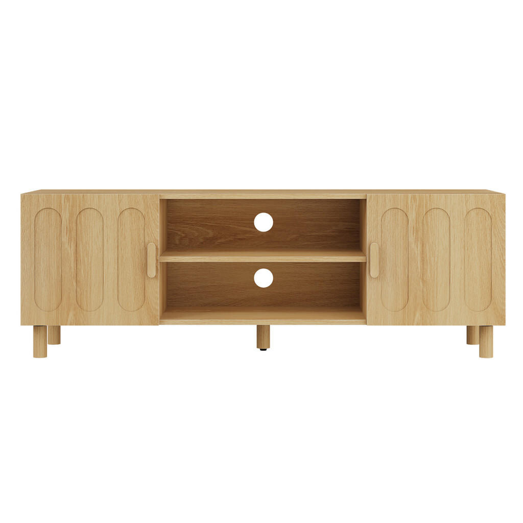Urban Meuble NÍZKÁ KOMODA dekor dub a obloukový design