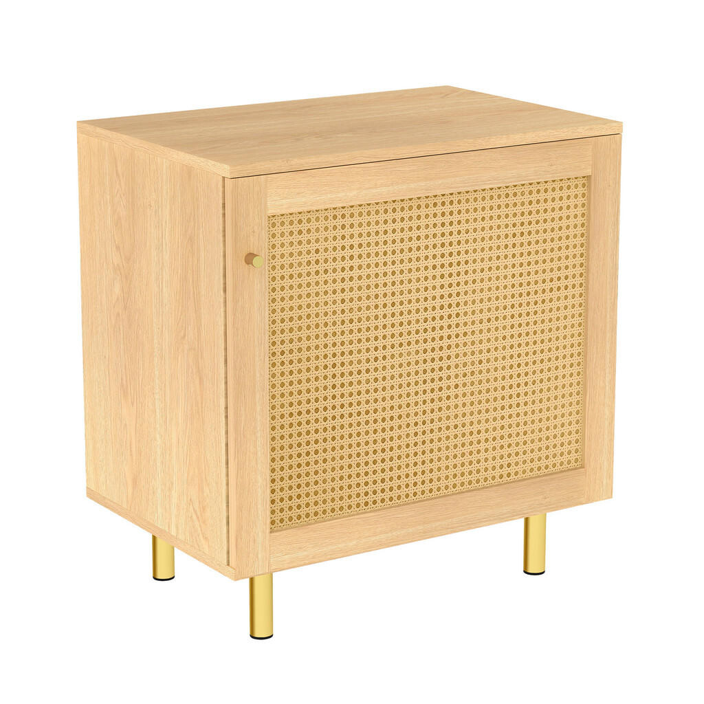 Urban Meuble KOMODA ratan přírodní 60 cm 1 dvířka kompaktní