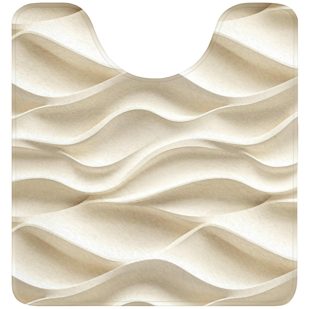 OnlyWow WC PŘEDLOŽKA Linie - Vlnité - Krémové 55x60 cm