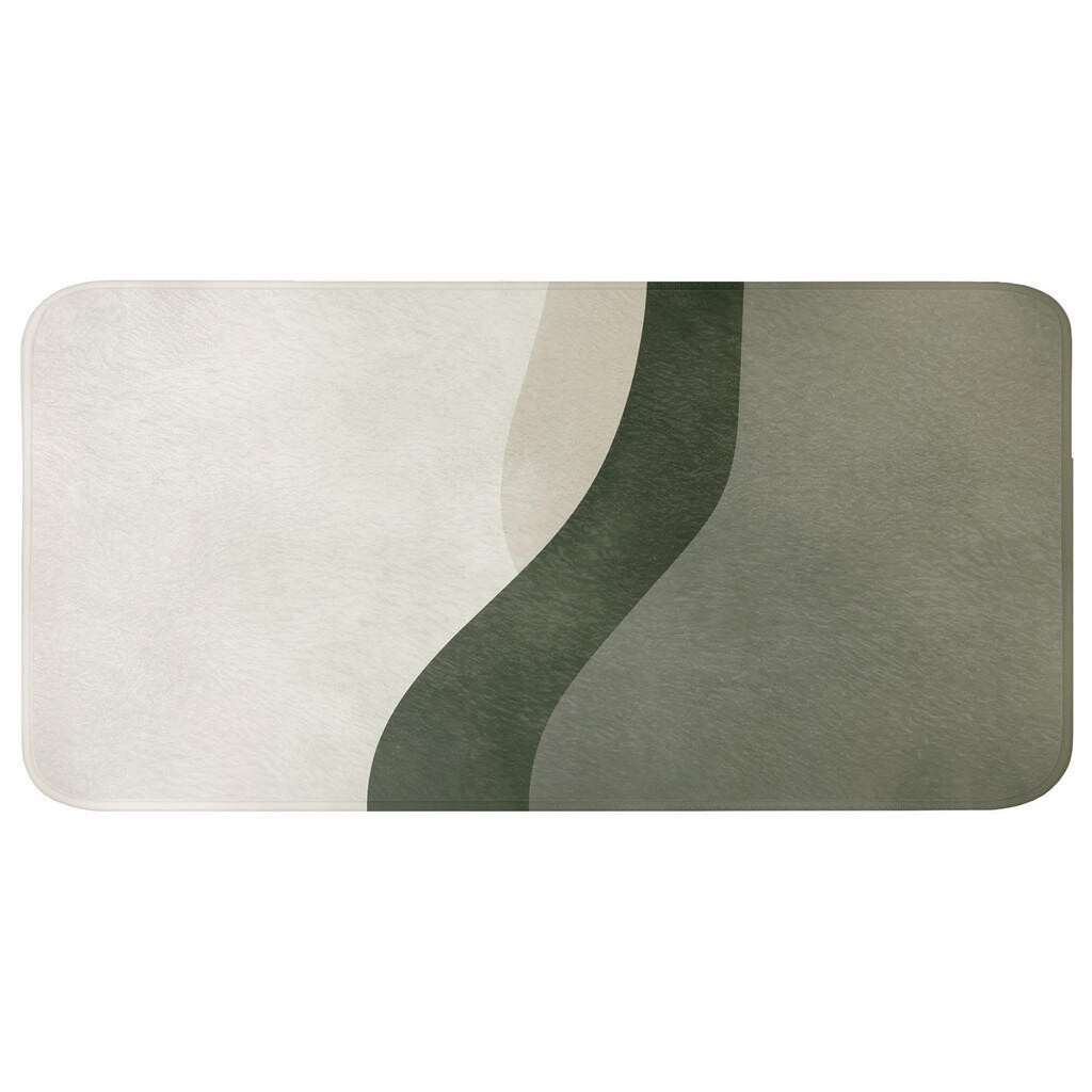 OnlyWow KOUPELNOVÁ PŘEDLOŽKA Japonsko - Zelená - Abstraktní - Moderní 120x60 cm