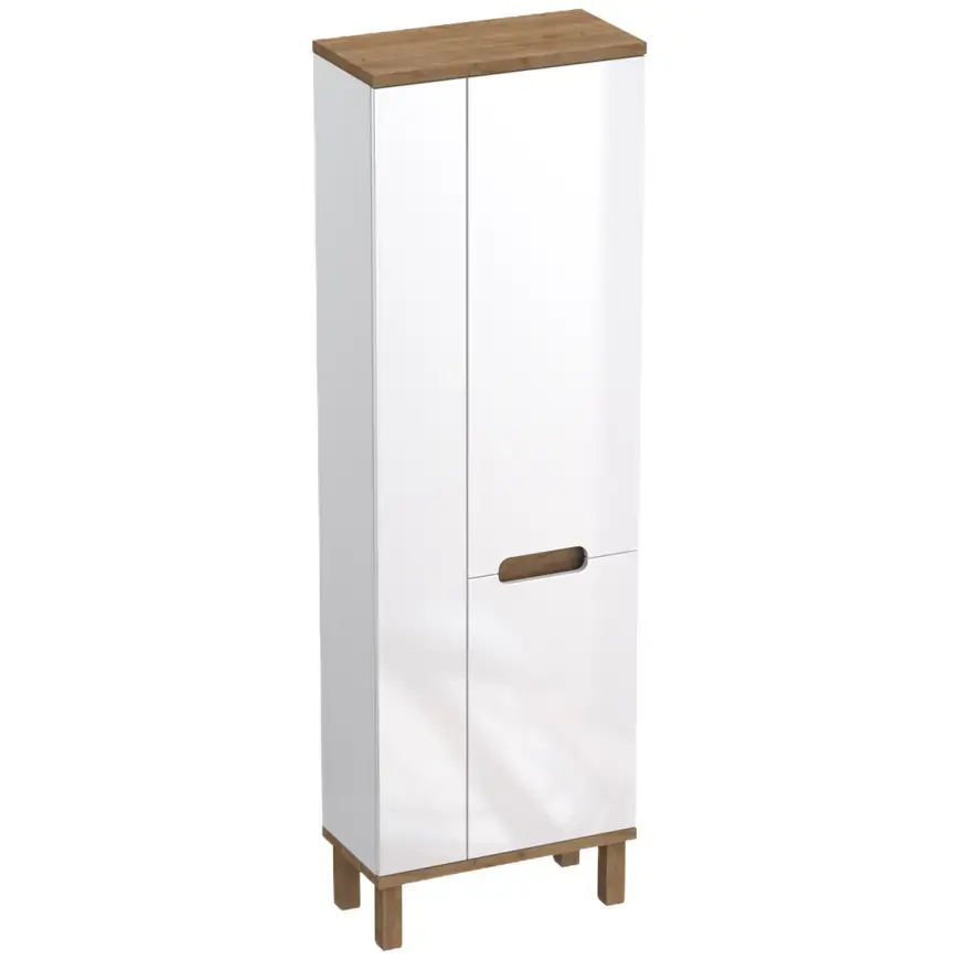 Vysoka skrinka Ovo biela 60cm