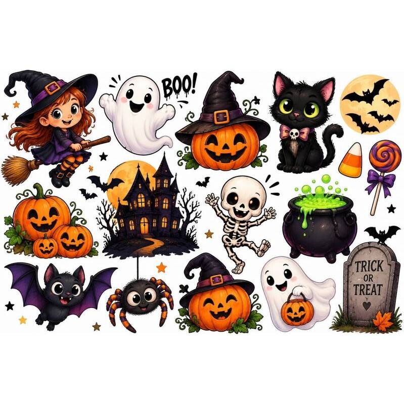 Jedlý papír Veselý Halloween pro děti - PICTURE