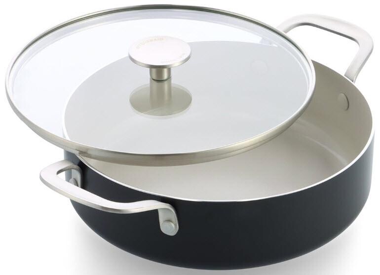 KitchenAid kastrol s poklicí  keramickým nepřilnavým povrchem 28cm černá matná CC010431-001