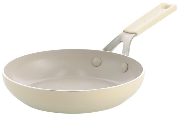 KitchenAid pánev WOK s keramickým nepřilnavým povrchem 28 cm, mandlová CC010383-001