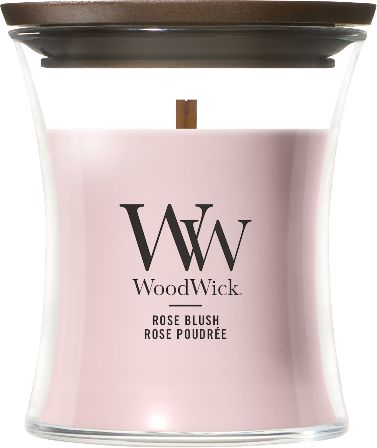 WoodWick Vonná svíčka váza malá Rose Blush 85 g