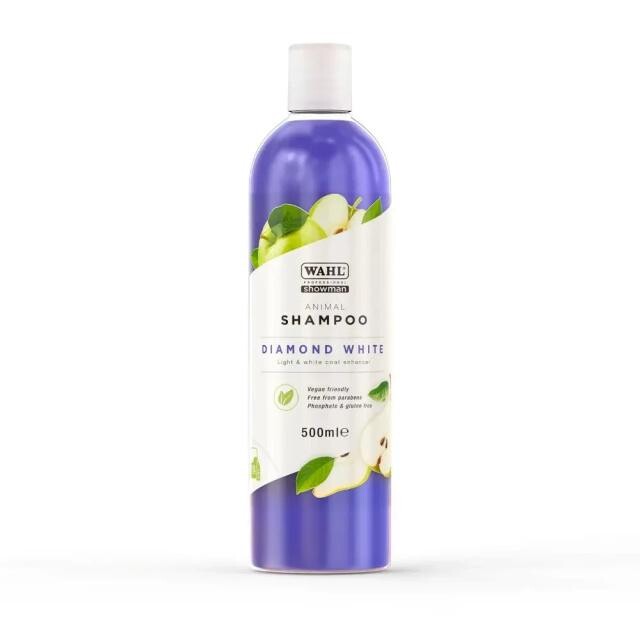 Šampón pro zvýraznění bílé a světlé srsti WAHL Diamond White - koncentrát, 500 ml