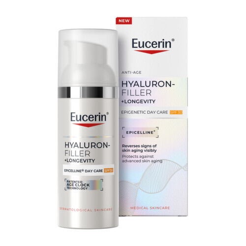 Eucerin Hyaluron-Filler+Longevity Epigenetic denní krém SPF30 50ml - II. jakost