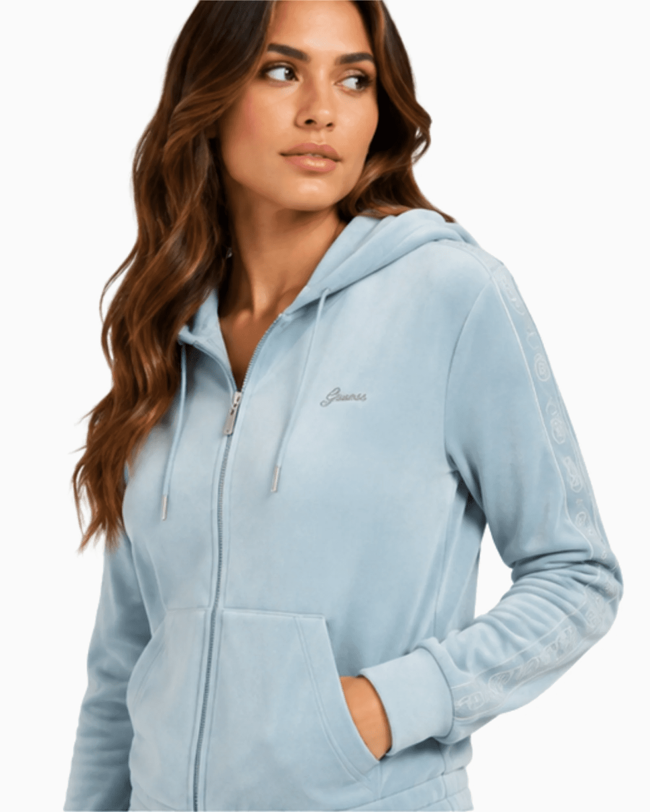 Guess amalia full zip hoodie sweat s