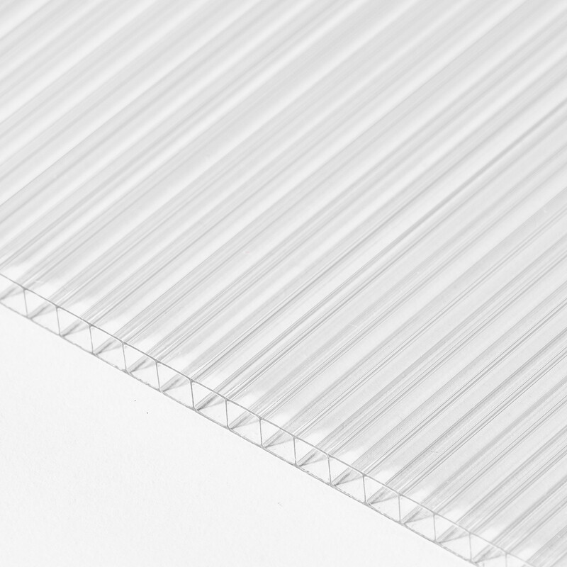 Deska polykarbonátová dutinková MULTICLEAR 8 BOX 2 WALL 2UV čirá 2 100×1 100 mm