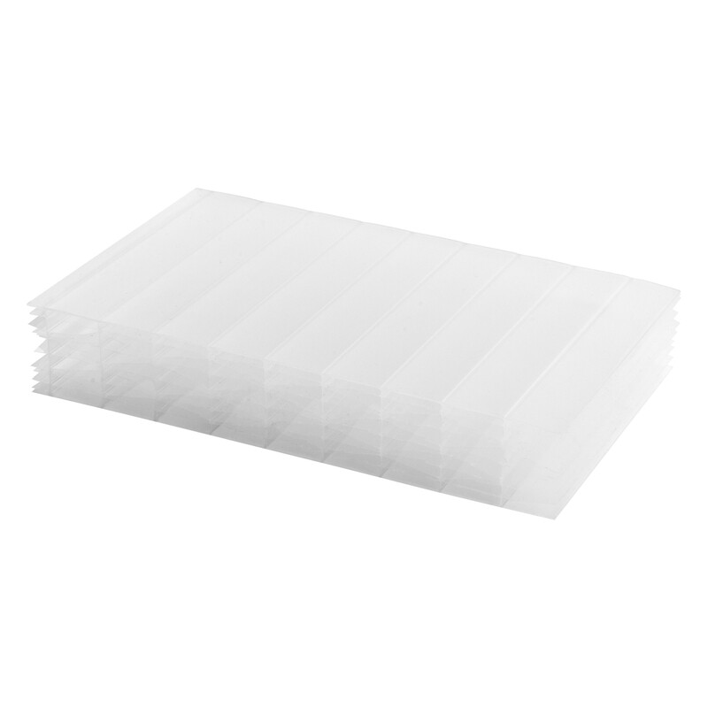 Deska polykarbonátová dutinková MULTICLEAR 32 11 WALL SC 1UV bílá 2 100×7 000 mm